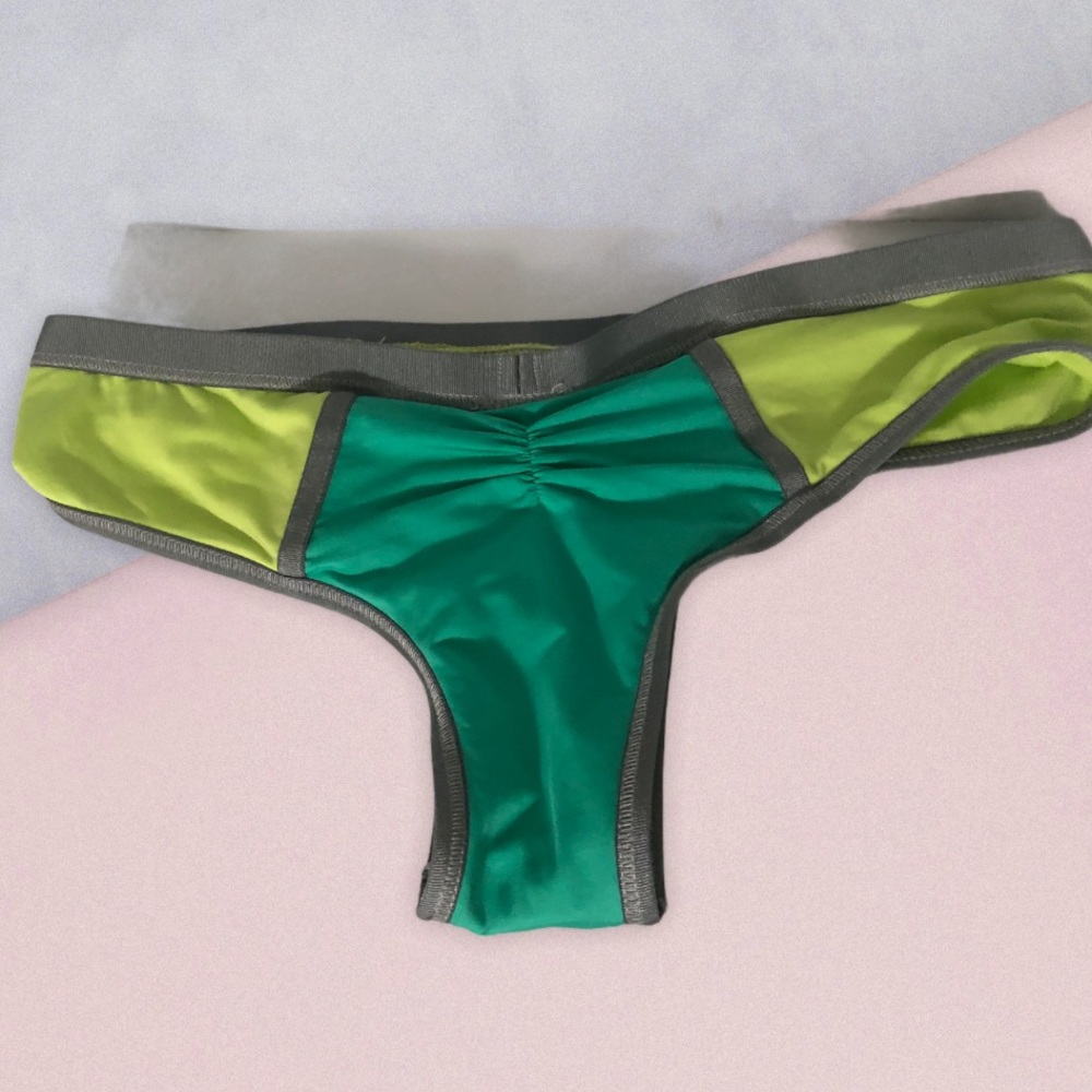 Blue LIfe made in sunny California cheeky bikini